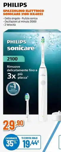 Expert Philips spazzolino elettrico sonicare 2100 hx4022 offerta