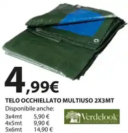 Kreo Brico e Casa Verdelook Telo occhiellato multiuso offerta