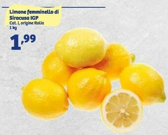 In'S Mercato Limone femminello di siracusa igp offerta