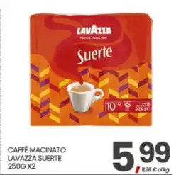 Eurospar CAFFÈ MACINATO LAVAZZA SUERTE offerta