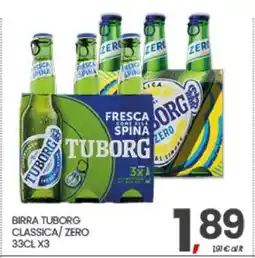 Eurospar BIRRA TUBORG CLASSICA/ ZERO offerta