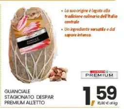 Eurospar GUANCIALE STAGIONATO DESPAR PREMIUM ALLETTO offerta