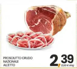 Eurospar PROSCIUTTO CRUDO NAZIONALE ALL'ETTO offerta