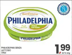 Eurospar Philadelphia Senza Lattosio offerta