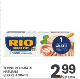 Eurospar TONNO RIO MARE AL NATURALE offerta