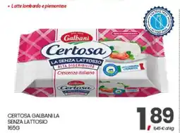 Eurospar CERTOSA GALBANI LA SENZA LATTOSIO offerta