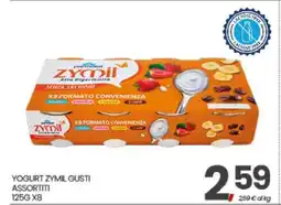Eurospar YOGURT ZYMIL GUSTI ASSORTITI offerta