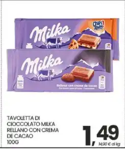 Eurospar TAVOLETTA DI CIOCCOLATO MILKA offerta