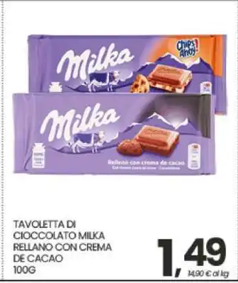 Eurospar TAVOLETTA DI CIOCCOLATO MILKA offerta