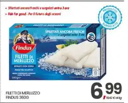 Eurospar FILETTI DI MERLUZZO FINDUS 360G offerta