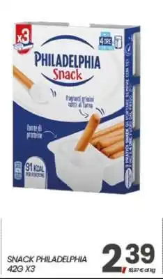 Eurospar SNACK PHILADELPHIA offerta