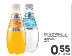 Eurospar BIBITE SAN BENEDETTO CLEMENTINA/GASSOSA/LIMONATA offerta