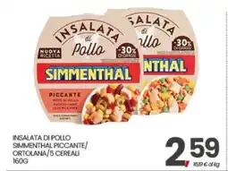 Eurospar INSALATA DI POLLO SIMMENTHAL PICCANTE/ORTOLANA/5 CEREALI offerta