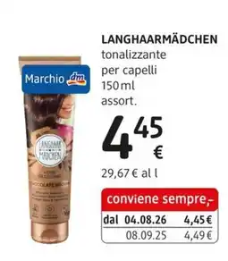 dm drogerie markt Langhaarmädchen tonalizzante per capelli offerta