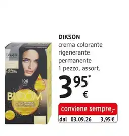 dm drogerie markt Dikson crema colorante rigenerante permanente offerta