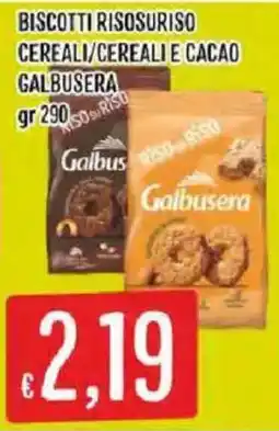 Mercadò Biscotti risosuriso cereali e cacao Galbusera offerta