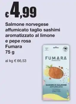 Sì con te Supermercati Sashimi di salmone affumicato Fumara offerta
