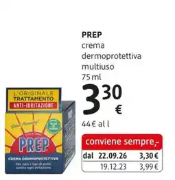 dm drogerie markt PREP crema dermoprotettiva multiuso offerta