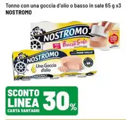 Iper La Grande Tonno con una goccia d'olio o basso in sale NOSTROMO offerta