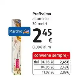 dm drogerie markt Profissimo alluminio offerta