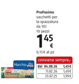 dm drogerie markt Profissimo sacchetti per la spazzatura offerta