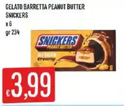 Mercadò Snickers gelato barretta peanut butter offerta
