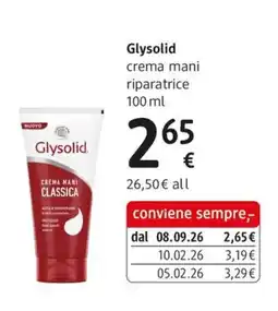 dm drogerie markt Glysolid crema mani classica offerta