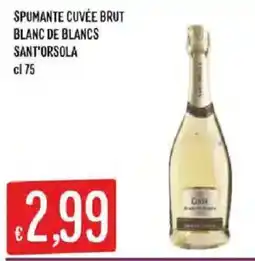 Mercadò Spumante cuvée brut blanc de blancs sant'orsola offerta