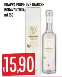 Mercadò Grappa prime uve bianche Bonaventura offerta