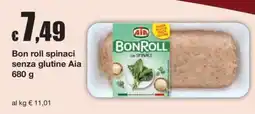 Sì con te Superstore Bon roll spinaci senza glutine Aia offerta