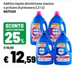 Iper La Grande Additivo liquido disinfettante classico Napisan offerta
