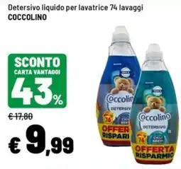 Iper La Grande Detersivo liquido per lavatrice Coccolino offerta