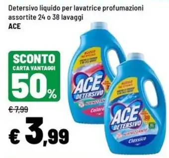Detersivo liquido per lavatrice ACE