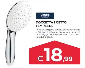 Doccetta 1 getto Tempesta Grohe