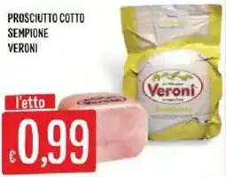 Mercadò Prosciutto cotto sempione Veroni offerta