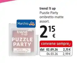 dm drogerie markt trend it up Puzzle Party ombretto matte offerta