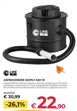 Progress Aspiracenere Simply Ash 10 Line Air offerta