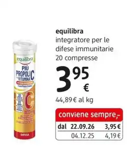 dm drogerie markt equilibra integratore per le difese immunitarie offerta
