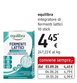 dm drogerie markt Equilibra fermenti lattici offerta