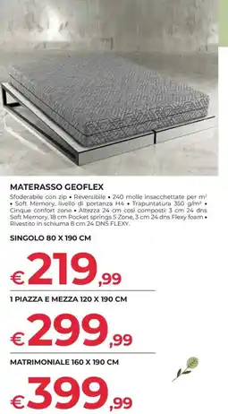 Progress Materasso Geoflex offerta