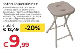 Progress Sgabello richiudibile offerta