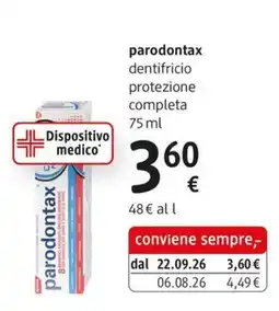 dm drogerie markt parodontax dentifricio protezione completa offerta