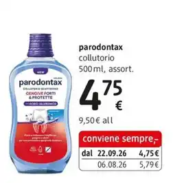 dm drogerie markt parodontax collutorio quotidiano gengive forti & protette offerta