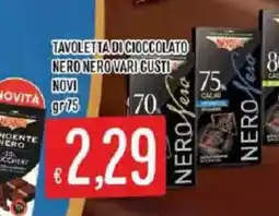 Mercadò Tavoletta di cioccolato nero nero vari gusti offerta