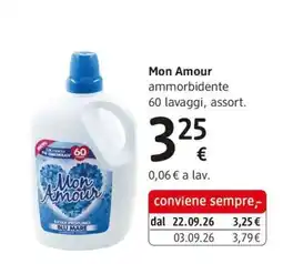 dm drogerie markt Mon Amour ammorbidente offerta