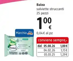 dm drogerie markt Balea salviette struccanti offerta