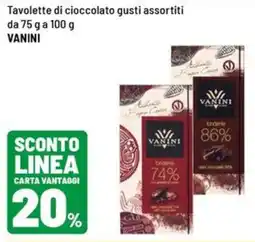 Iper La Grande Tavolette di cioccolato gusti assortiti VANINI offerta