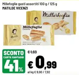 Iper La Grande Millefoglie gusti assortiti MATILDE VICENZI offerta