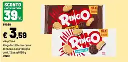 Iper La Grande Ringo farciti con crema al cacao o alla vaniglia offerta