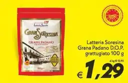 Iper Super Conveniente Latteria Soresina Grana Padano D.O.P. grattugiato offerta